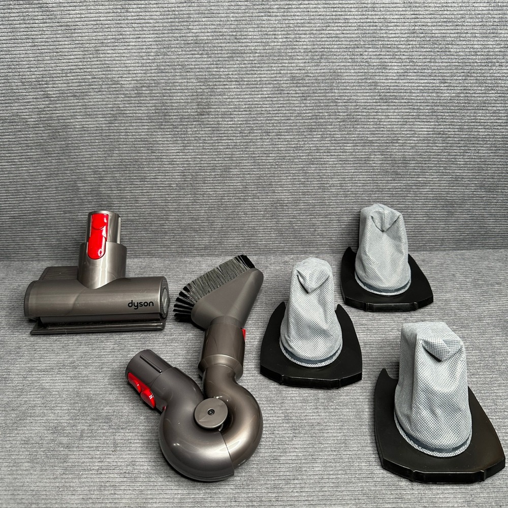 Dyson Mini Motorized Tool Up-Top Adaptor and 3 Pre-Motor Filters Bundle Gray